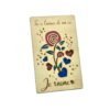 Carte en bois personnalisable